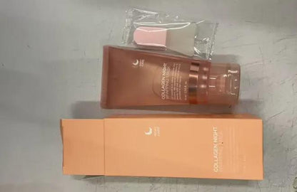 Collagen Night Face Mask With Natural Ingredients For Firming Hydration And Anti Wrinkle Skin Care by null