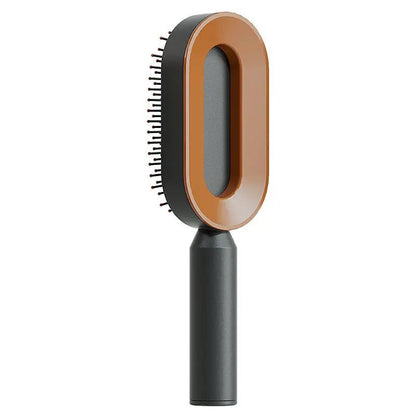 Self Cleaning Hair Brush For Women One-key Cleaning Hair Loss Airbag Massage Scalp Comb Anti-Static Hairbrush by null