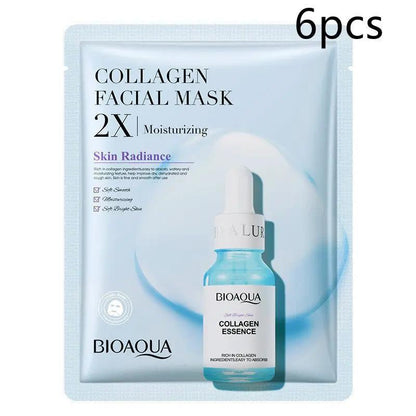 Collagen Face Mask With Hyaluronic Acid Moisturizing Firming Sheet Mask For All Skin Types Care by null