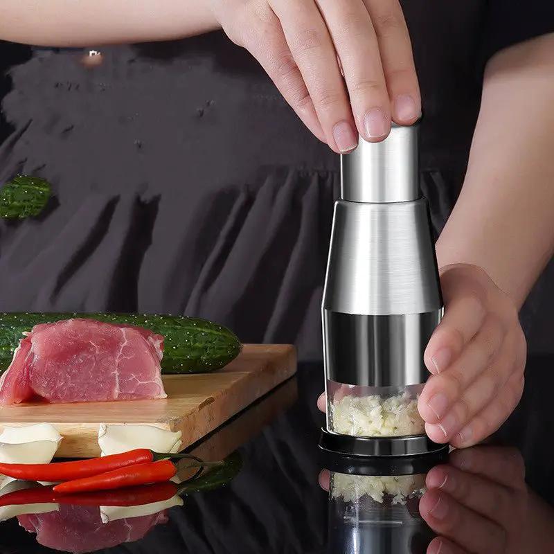 Manual Garlic Press Machine - Kitchen Gadget by null