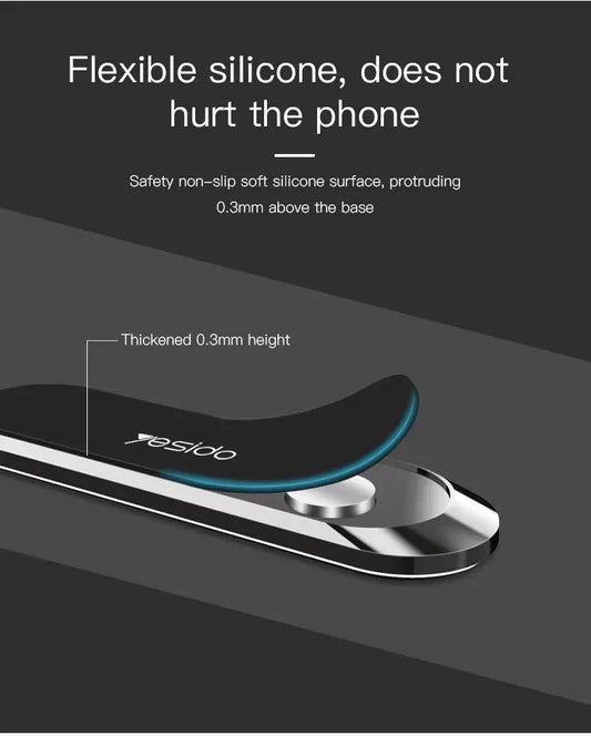 Magnetic Aluminum Alloy Phone Holder Stand For Desk Durable Aluminum Phone Mount With Strong Grip by null