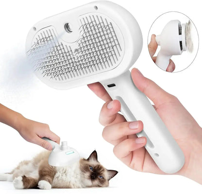 Pet Hair Comb Spray Dematting Brush For Dogs And Cats Water Mist Humidifier Grooming Tool Plastic by null