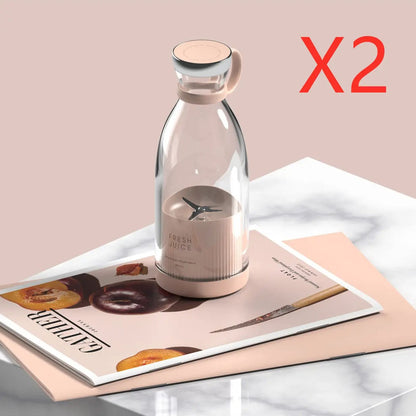 350ML Electric Juicer Blender Mixer USB Rechargeable Machine Household Portable Blender Maker Cup Kitchen Tool Kit by null