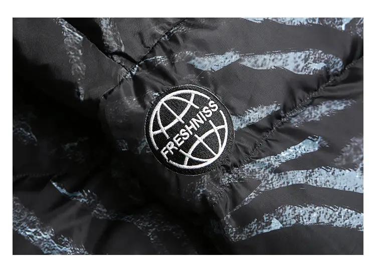Men's National Tide Padded Jacket Winter Thickened Baseball Jacket by Zeny Home & Beauty
