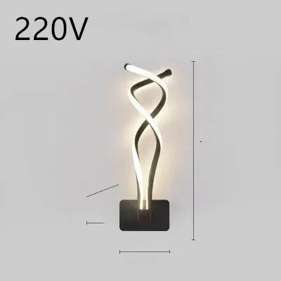 Nordic LED Wall Lamp for Bedroom and Bedside Minimalist Design Modern Energy Efficient Lighting Fixture by null