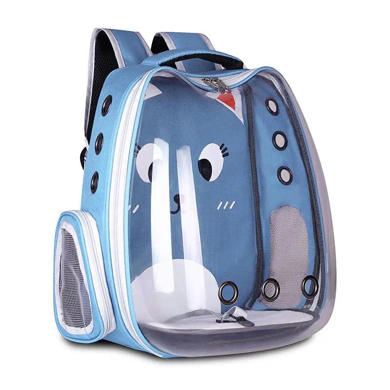 Pet Supplies Pet Backpack Convenient Pet Space Bag Breathable Shoulder Cat Bag Dog Bag by null