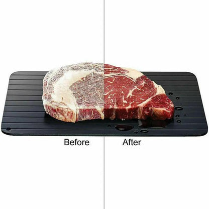Fast Defrost Tray Rapid Thawing Plate For Frozen Meat And Fruit Kitchen Defrost Board Thaw Master Gadget by null
