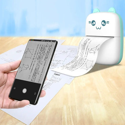 Mini Printer Portable Mini Bluetooth WiFi New Wrong Printer Mobile Phone Photo Title Note Hot Print Pocket Student Error Label Printer by Zeny Home & Beauty