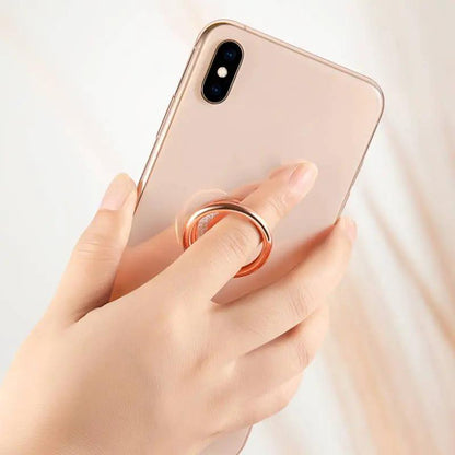 Magnetic Metal Round Phone Holder For Desktop With Stable Round Base And Adjustable Viewing Angle by null