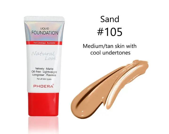 Matte Silky Liquid Foundation For Natural Look With Lightweight Buildable Coverage From Sheer To Full by null