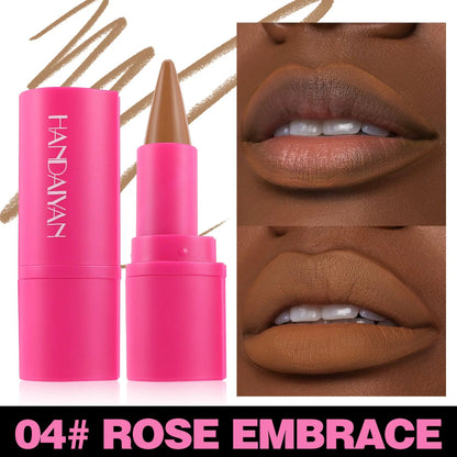 Matte Lipstick And Lip Liner 2 In 1 Duo Set With 8 Shade Collection For Long Lasting Defined Lips by null