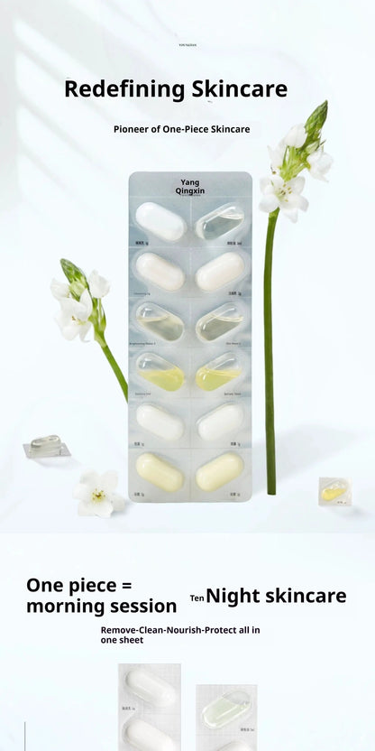 Authentic Travel Size Skincare Samples Set For On The Go Hydration With Disposable Water Emulsion by null