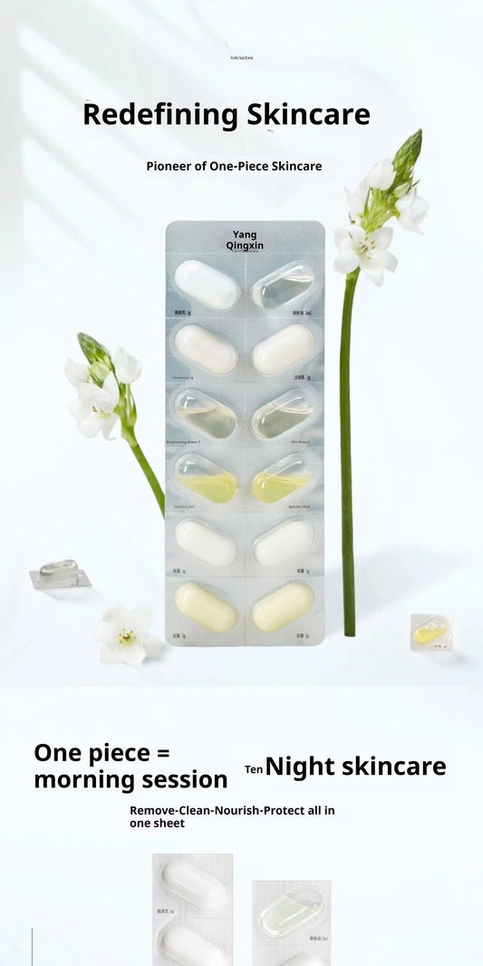 Authentic Travel Size Skincare Samples Set For On The Go Hydration With Disposable Water Emulsion by null