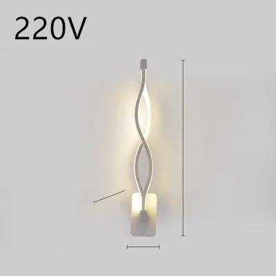 Nordic LED Wall Lamp for Bedroom and Bedside Minimalist Design Modern Energy Efficient Lighting Fixture by null
