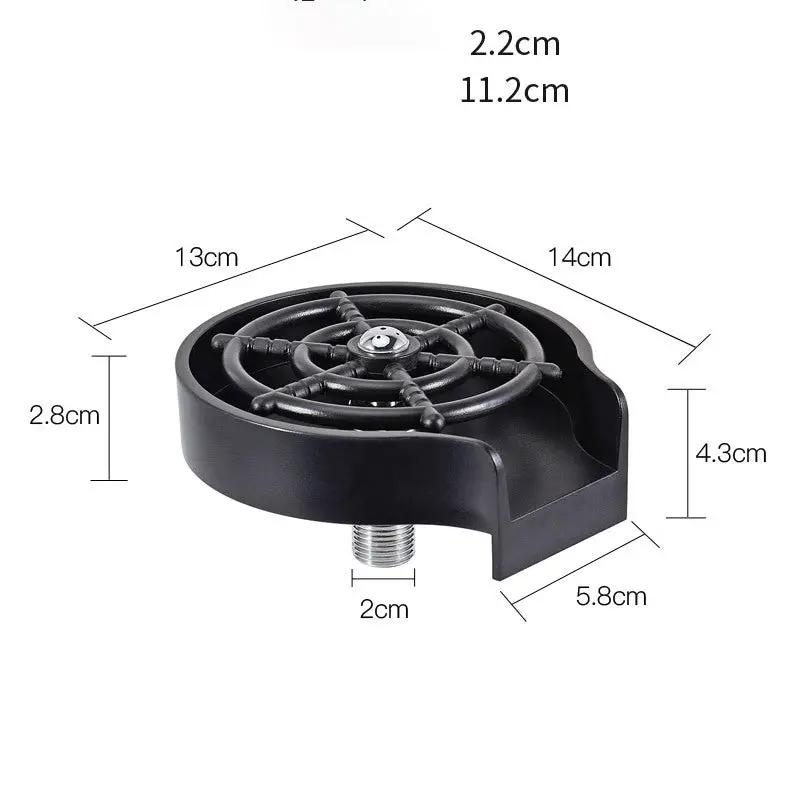 Bar Counter Cup Washer Sink High-pressure Spray Automatic Faucet Coffee Pitcher Wash Cup Tool Kitchen by null