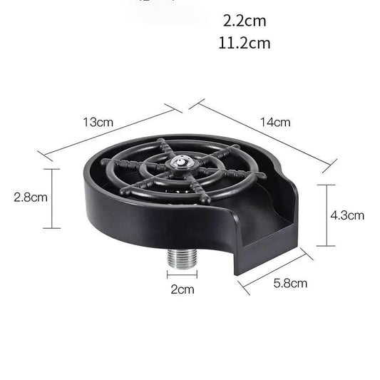 Bar Counter Cup Washer Sink High-pressure Spray Automatic Faucet Coffee Pitcher Wash Cup Tool Kitchen by null