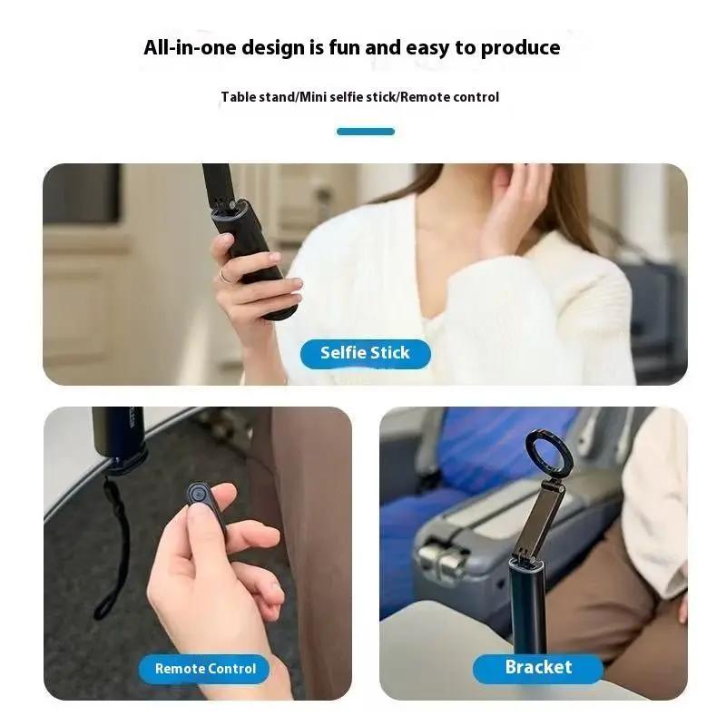 Air Travel Magnetic Phone Holder With Dual Clamp And Magnetic Mount For Hands Free Use by null