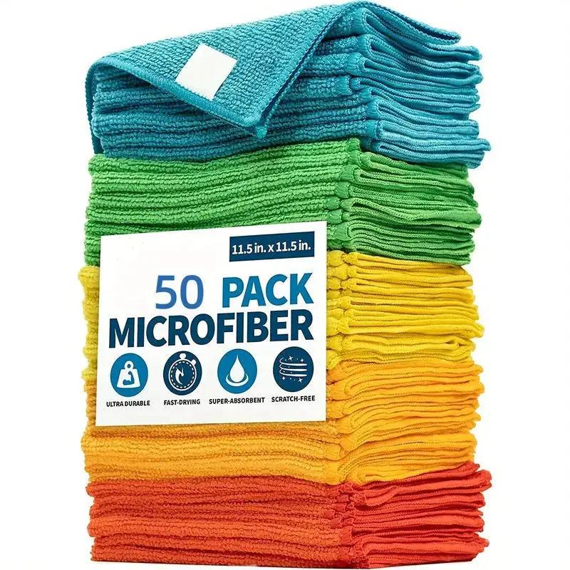 Ultra Absorbent Kitchen And Car Cleaning Cloth Towels Set For Spills Dishes Counters And Surfaces by null