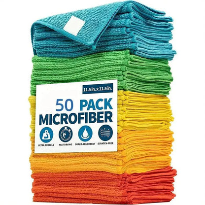 Ultra Absorbent Kitchen And Car Cleaning Cloth Towels Set For Spills Dishes Counters And Surfaces by null