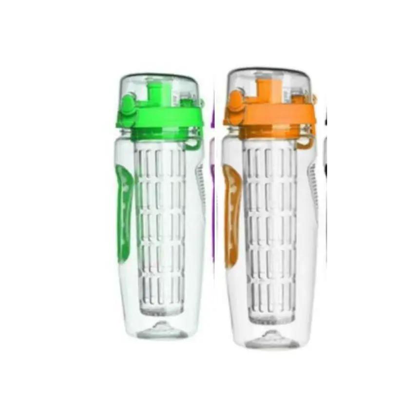 32 Oz Fruit Infuser Water Bottle BPA Free Eastman Tritan Leakproof Sports Bottle With Infuser Cup by null