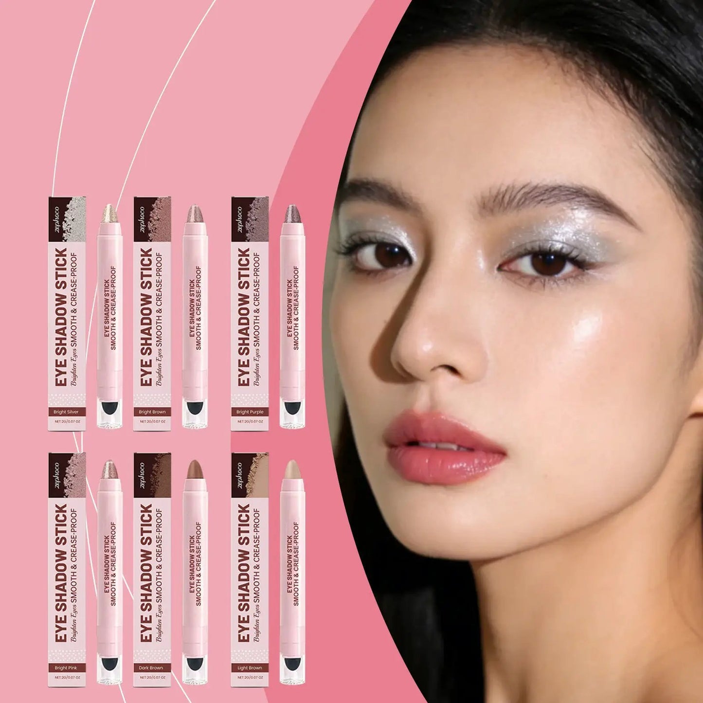 Shadow Stick Instant Eye Color Creamy Eye Shadow Stick For Effortless Application And Blending by null