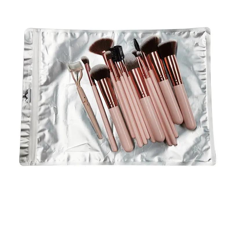 Portable 16-Piece Makeup Brush Set for Beginners by null