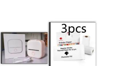 Portable Mini Thermal Label Printer Home Photo Printer Student Wrong Question Printer Bluetooth-compatible Mini Label Printer Price Tag by null
