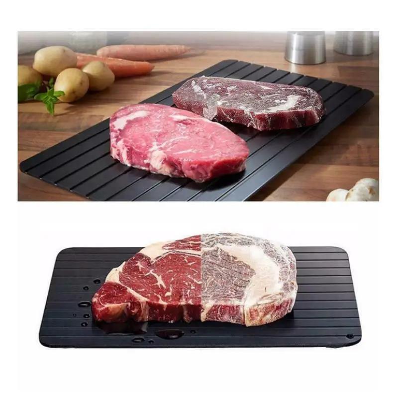 Fast Defrost Tray Rapid Thawing Plate For Frozen Meat And Fruit Kitchen Defrost Board Thaw Master Gadget by null