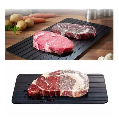 Fast Defrost Tray Rapid Thawing Plate For Frozen Meat And Fruit Kitchen Defrost Board Thaw Master Gadget by null