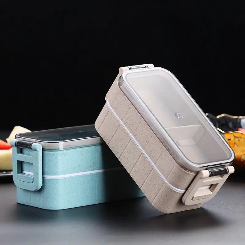 Healthy Material Microwave Dinnerware Lunch Box With Leakproof Lock Seal For Fresh Meals On The Go by null
