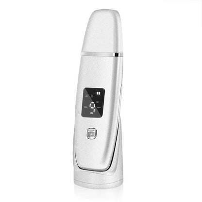 Ultrasonic Vibration Blackhead Remover Deep Cleansing Face Scrubber Pore Cleaner Lifting EMS Microcurrent Led Peeling by null