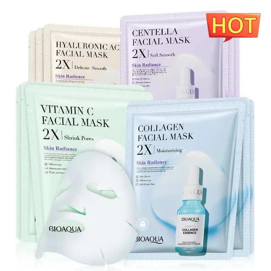Collagen Face Mask With Hyaluronic Acid Moisturizing Firming Sheet Mask For All Skin Types Care by null