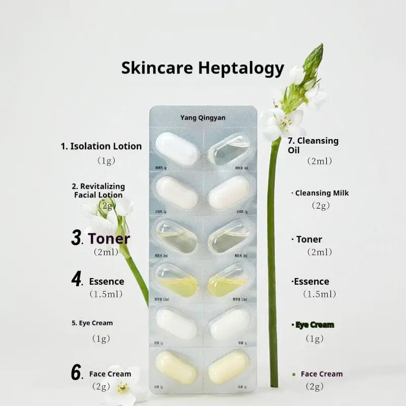 Authentic Travel Size Skincare Samples Set For On The Go Hydration With Disposable Water Emulsion by null