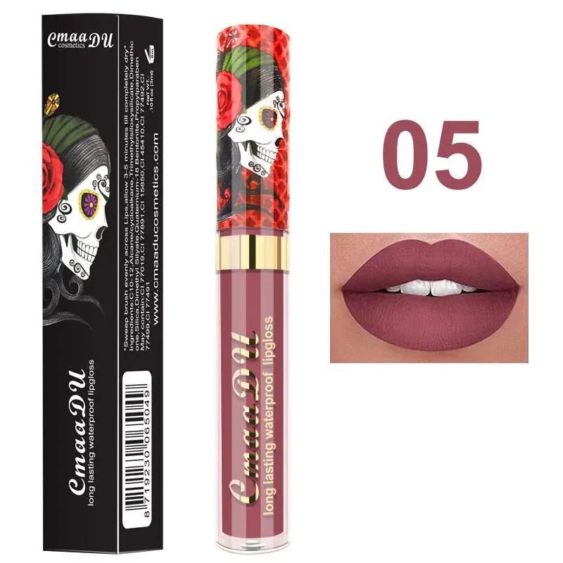 Metallic Pearlescent Skull Lip Gloss by null