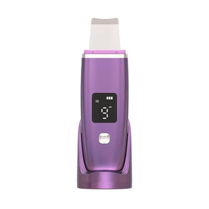Ultrasonic Vibration Blackhead Remover Deep Cleansing Face Scrubber Pore Cleaner Lifting EMS Microcurrent Led Peeling by null