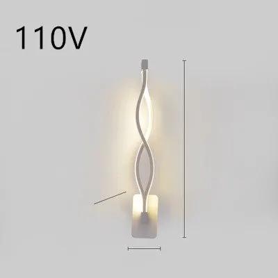 Nordic LED Wall Lamp for Bedroom and Bedside Minimalist Design Modern Energy Efficient Lighting Fixture by null