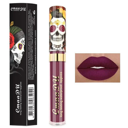 Metallic Pearlescent Skull Lip Gloss by null