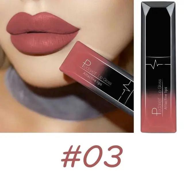 Matte Lip Gloss And Lipstick Duo Set For Long Lasting Color And Comfortable Wear by null