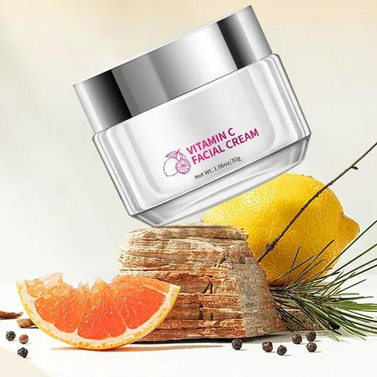Vitamin C Face Cream For All Skin Types 30g Daily Skincare Hydration Brightening Gentle Formula by null