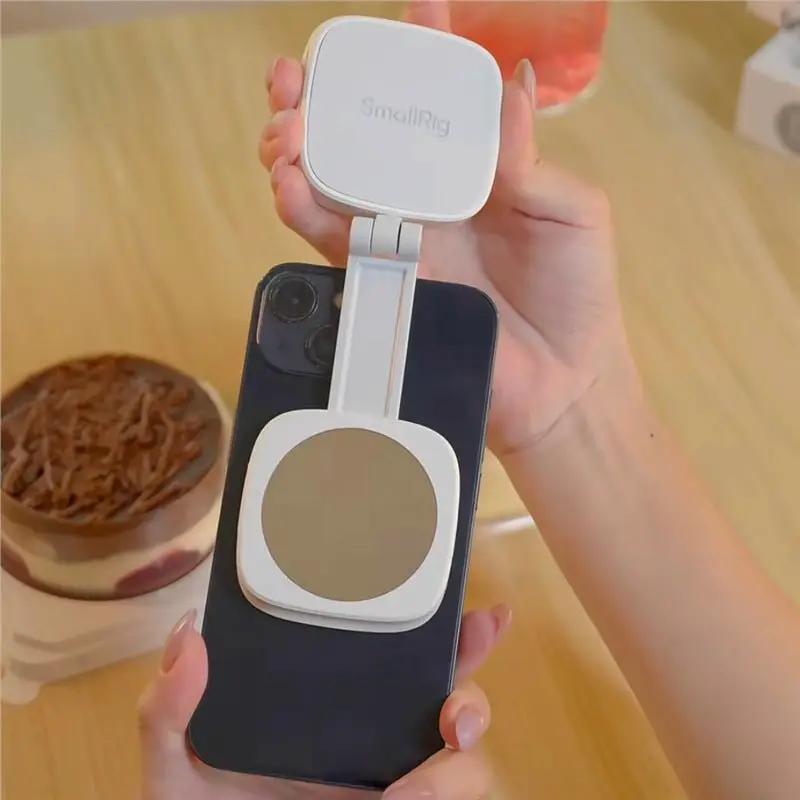 Live Streaming Fill Light For Mobile Phone With Magnetic Suction 48 LED 3000K To 6500K 2W Type C Battery 850mAh by null