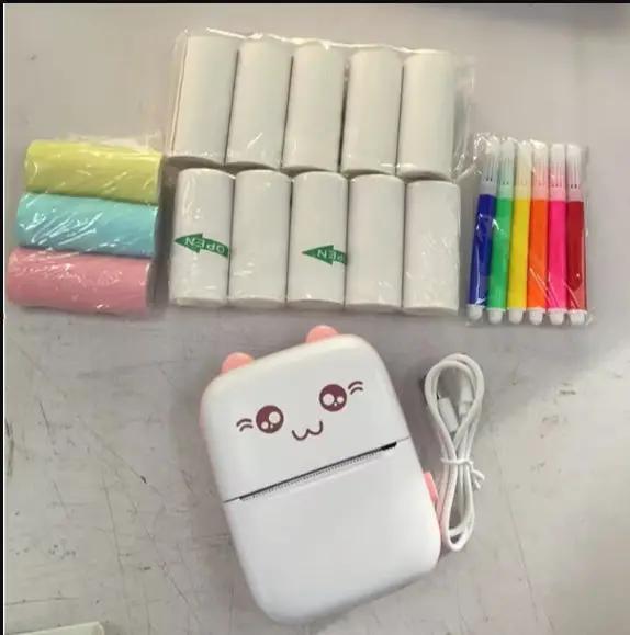 Mini Printer Portable Mini Bluetooth WiFi New Wrong Printer Mobile Phone Photo Title Note Hot Print Pocket Student Error Label Printer by Zeny Home & Beauty