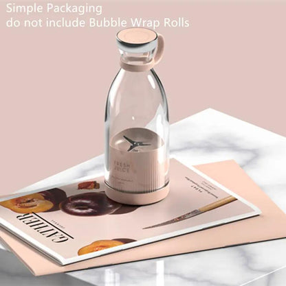 350ML Electric Juicer Blender Mixer USB Rechargeable Machine Household Portable Blender Maker Cup Kitchen Tool Kit by null
