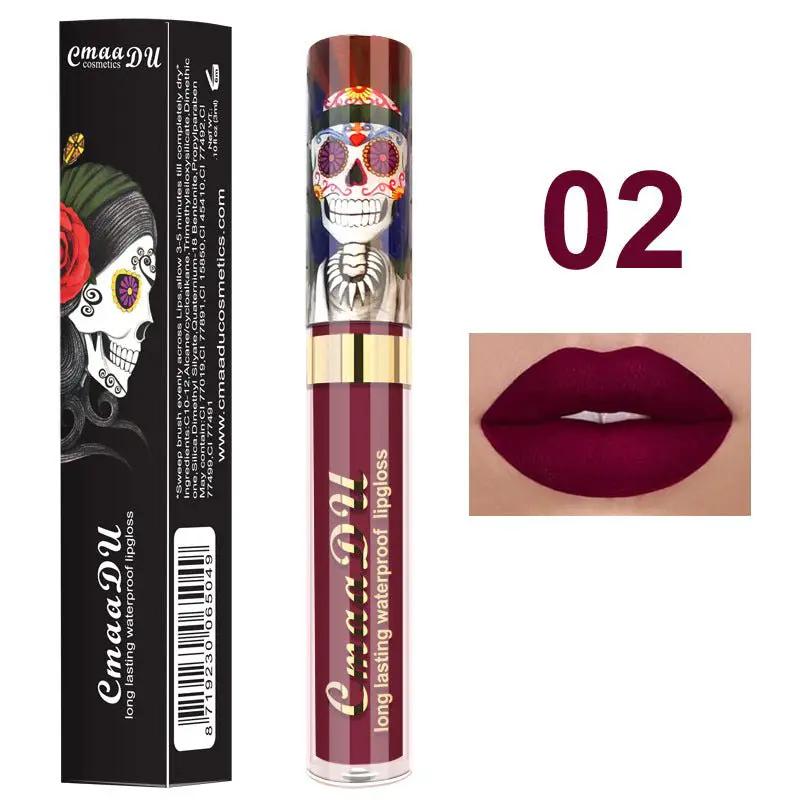 Metallic Pearlescent Skull Lip Gloss by null