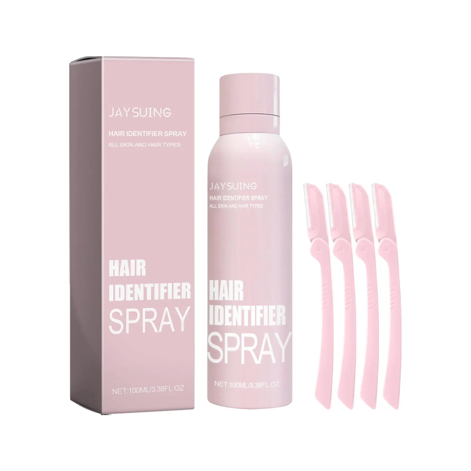 Hair Identifier Spray Set For Face Shaving Dermaplaner Skin Care Moisturizing Spray With Spatula by null