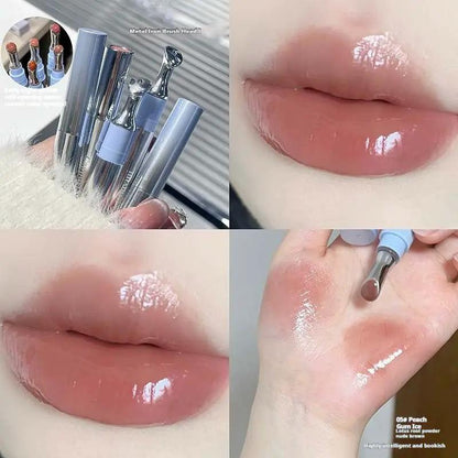 Reflective Lip Gloss And Shimmer Lipstick Set With Mirror Water Light Finish For Brilliant Lip Shine And Fuller Look by null