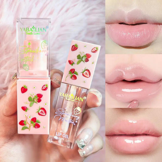 Two In One Lipstick And Gloss Moisturizing Exfoliating Anti Cracking Lip Care With Vibrant Color by null