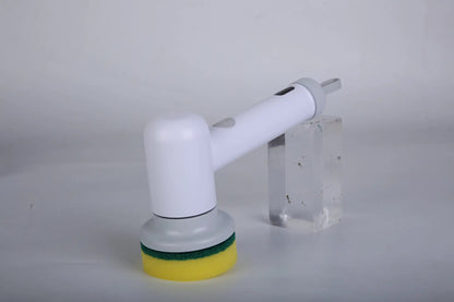 Handheld Cordless Spin Scrubber With 2 Speeds 3 Brushes Rechargeable Power For Kitchen Bathtub Sink Cleaning by null