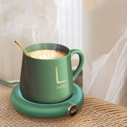 Smart Coffee Mug Warmer With Constant Temperature Heating Pad And Warm Coaster For Desktop Use by null