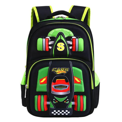 Three Dimensional Car Boys Primary School Trolley Bag 56 To 75L Breathable Urban Design 43 By 34 By 18 Cm by null