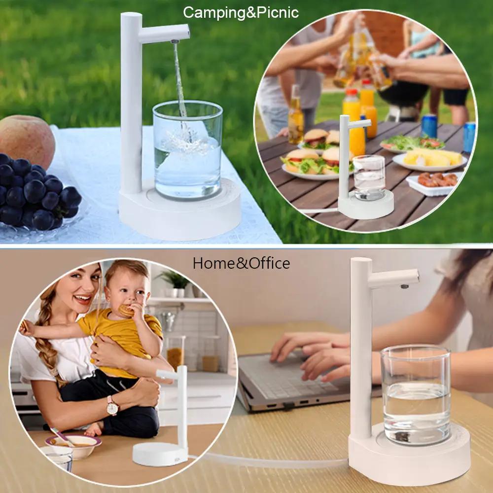 Desk Dispenser Electric Water Gallon Automatic Water Bottle Dispenser Rechargeable Water Dispenser by Zeny Home & Beauty